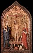 MASTER of Saint Veronica The Man of Sorrow with the Virgin and St Catherine china oil painting artist